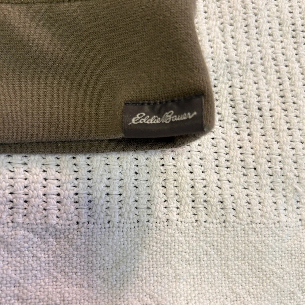 Eddie Bauer Men's XL Brown Camouflage Crewneck Sweatshirt Outdoor lounge Cozy - Picture 8 of 11